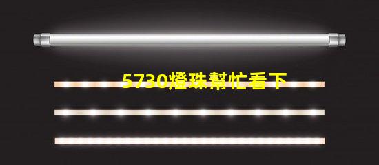 5730燈珠幫忙看下參數(shù)？